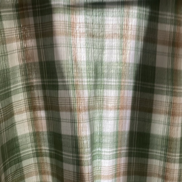 Vintage Modern Essentials green plaid button lightweight blazer - Picture 6 of 7